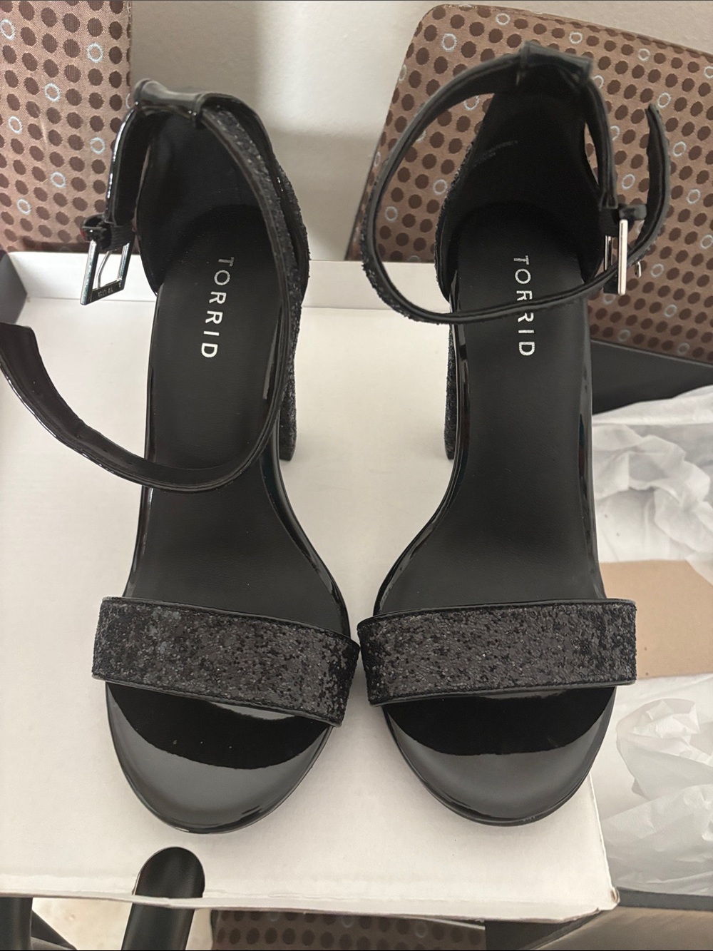 Torrid Black Sparkle Heels
